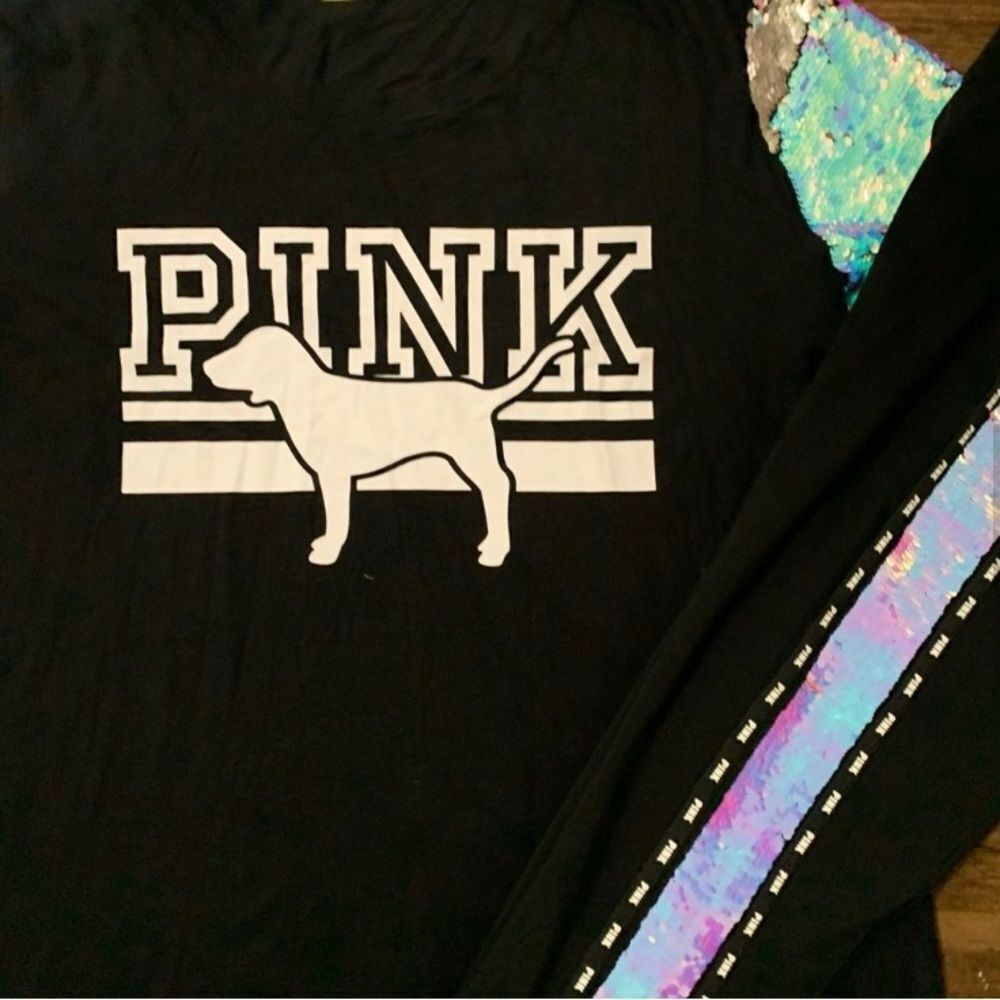 PINK VS MERMAID BLING TOP / YOGA LEGGINGS OUTFIT SET XL - Picture 11 of 11